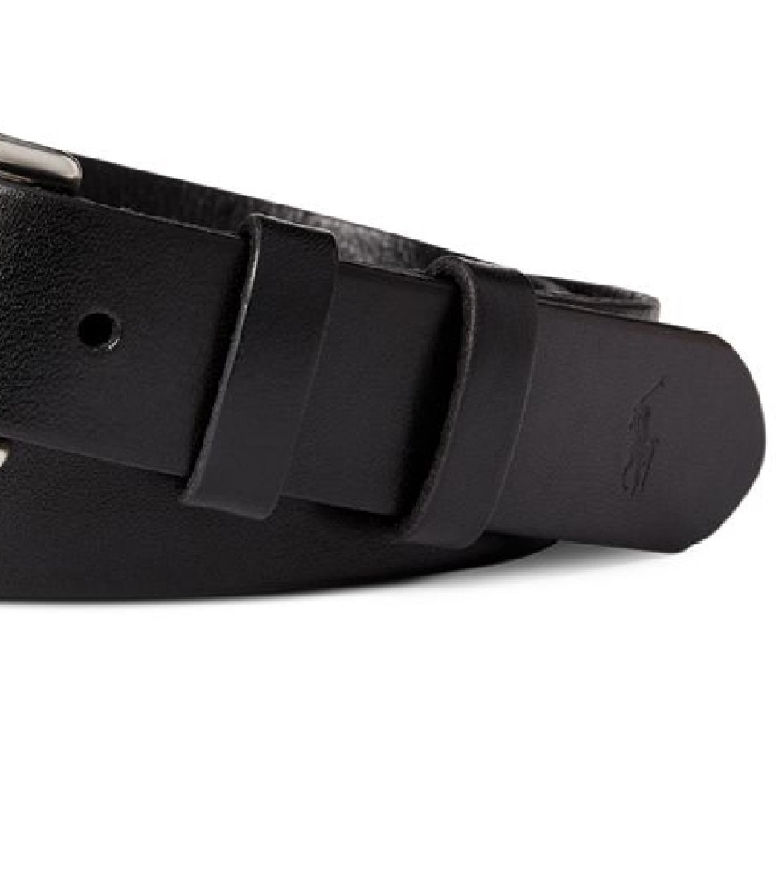 Polo Ralph Lauren Men's Leather Belt Black Size 38
