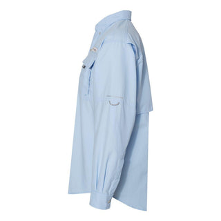 Columbia Men's Pfg Big & Tall Bahama Ii Long Sleeve Shirt Blue Size XXX-Large