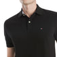 Tommy Hilfiger Men's Custom Fit Ivy Polo Black Size Medium