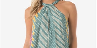 O'Neill Junior's Yana Printed Tank Top Green Size X-Large