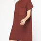 Entro - Mock Neck Sweater Knit Dress