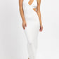Win Win Apparel - ASYMMETRIC CUTOUT MAXI DRESS