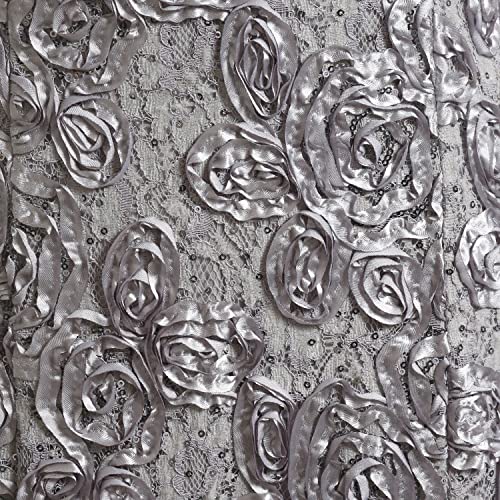 Alex Evenings Women's Embellished Lace A Line Gown Gray Size 16