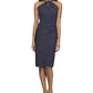 Alex Evenings Women's Embellished Dress Blue Size 16