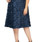 Alex Evenings Women's Sequin Lace Cocktail Dress Blue Size 22W