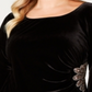 Alex Evenings Women's Plus Velvet Embellished Top Black Size 3X