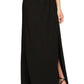 Alex Evenings Women's Feather Trimmed Off The Shoulder Gown Black Size 6