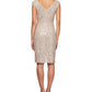 Alex Evenings Women's Cap Sleeve Sequined Lace Sheath Dress White Size 16 Petite