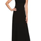 Alex Evenings Women's Embroidered Illusion Gown Black Size 8