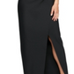 Alex Evenings Women's Notched Collar Gown Black Size 6