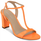 Marc Fisher Women's Toria T Strap Sandals Orange Size 9.5M