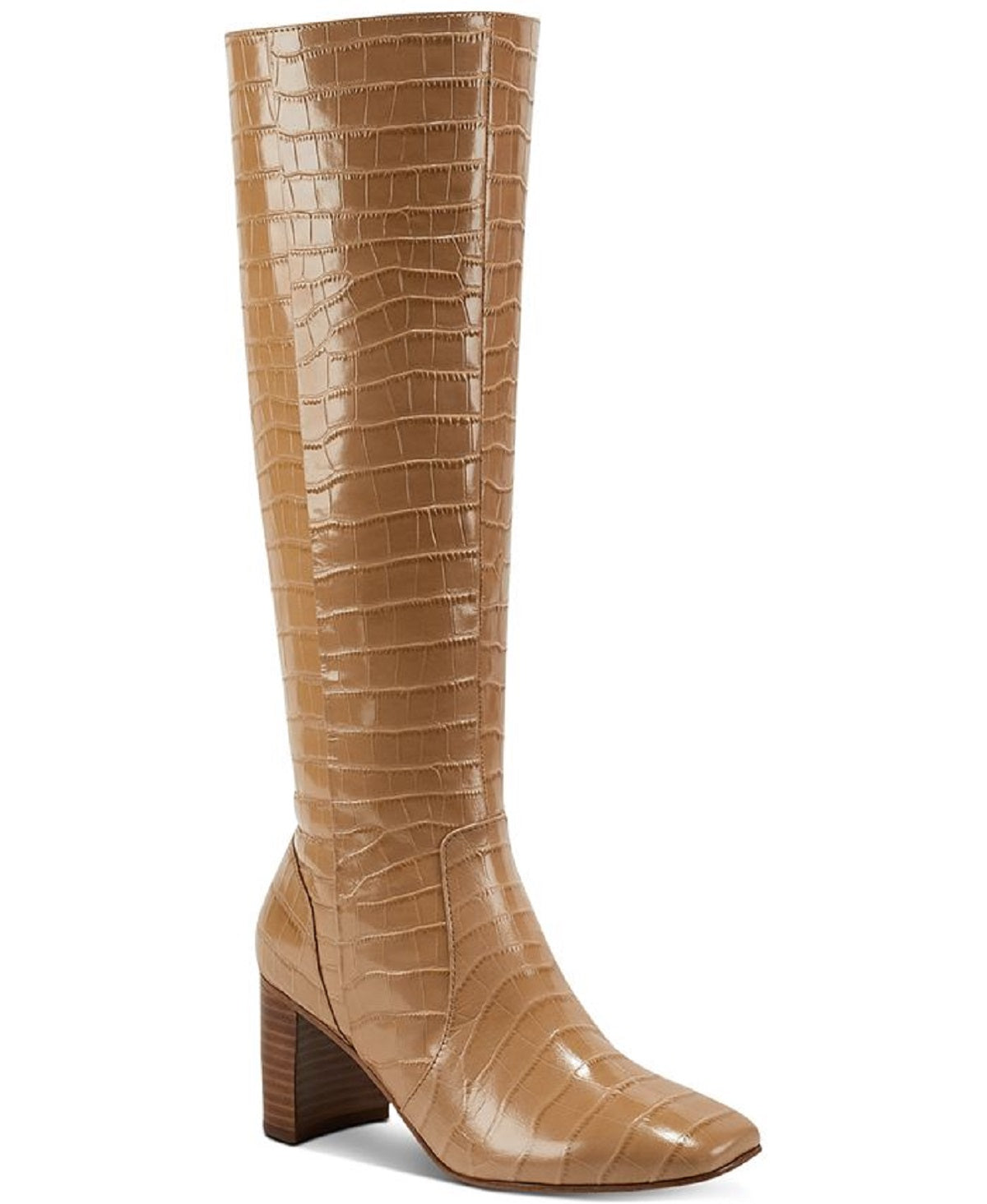 Marc Fisher Women's Revely Leather Knee High Boots Brown Size 8.5 M