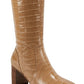 Marc Fisher Women's Revely Leather Knee High Boots Brown Size 8.5 M