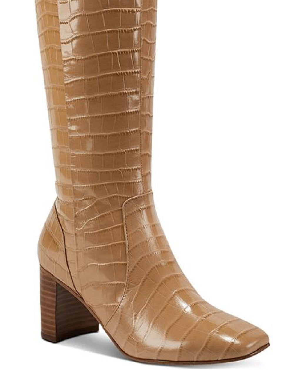 Marc Fisher Women's Revely Leather Knee High Boots Brown Size 8.5 M