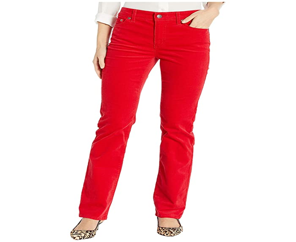 Ralph Lauren Women's Straight Leg Pants Red Size 8