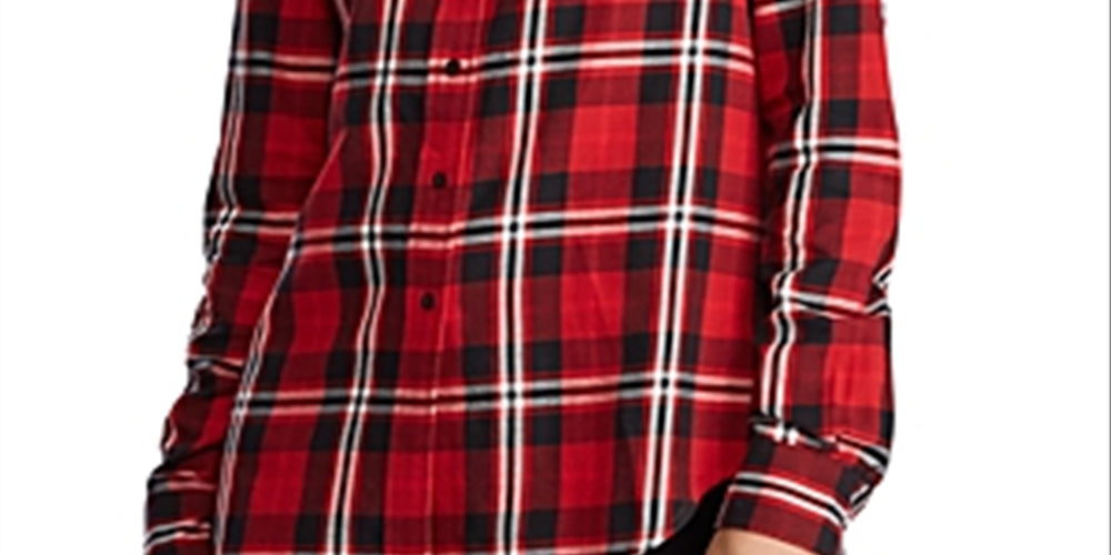 Ralph Lauren Women's Plaid Work Wear Button Down Top Red Size X-Large