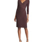 Ralph Lauren Women's 3/4 Sleeve Above the Knee Dress Purple Size 6 Petite