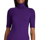 Ralph Lauren Women's Willa Elbow Sleeve Knit Top Purple Size Medium