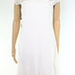 Ralph Lauren Women's Lace Yoke Crepe Dress White Size 16 Petite