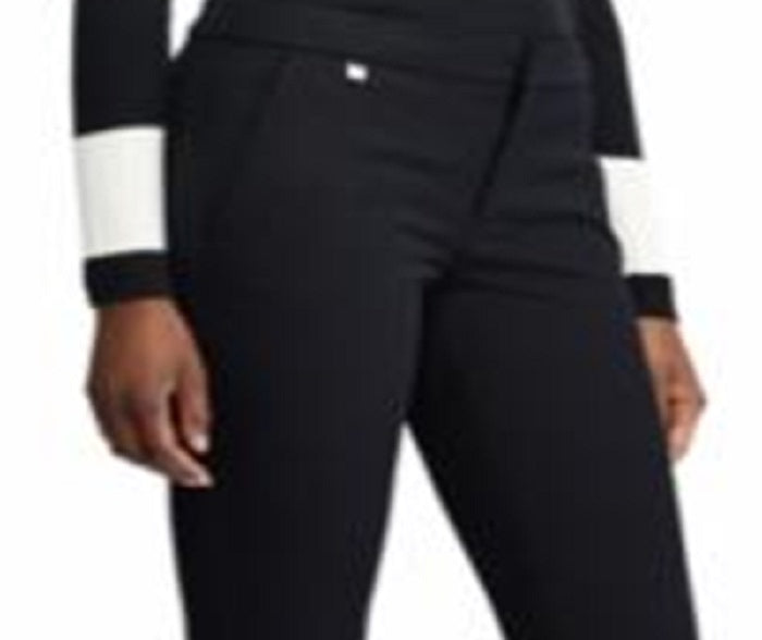 Ralph Lauren Women's Crop Straight Stretch Pant Black Size 2 Petite