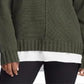 Ralph Lauren Women's Layered Cotton Blend Sweater Green Size X-Large