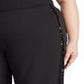 Ralph Lauren Women's Sequined Tuxedo Stripe Pant Black Size 3X