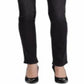 Ralph Lauren Women's Slimming Mid Rise Classic Straight Jeans Black Size 4 Petite