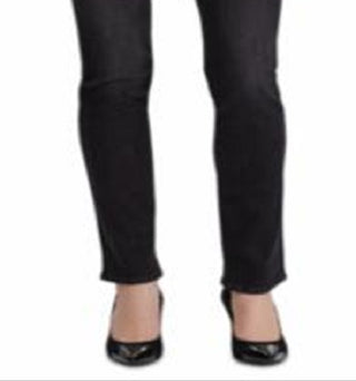 Ralph Lauren Women's Slimming Mid Rise Classic Straight Jeans Black Size 4 Petite