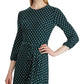 Ralph Lauren Women's Polka Dot A-Line Dress Black Size 6