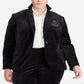 Ralph Lauren Women's Bullion Patch Corduroy Blazer Black Size 22W