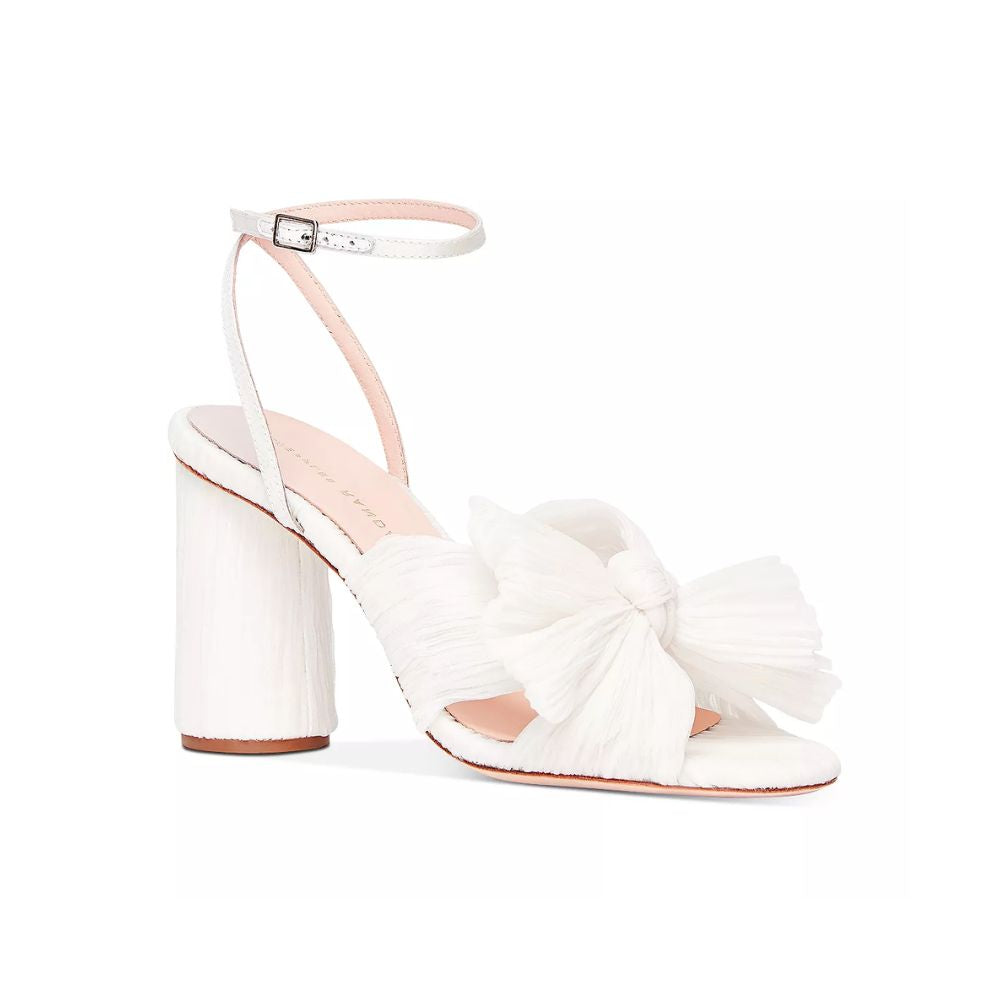 Loeffler Randall Women's Camellia Knotted Sandal White Size 9