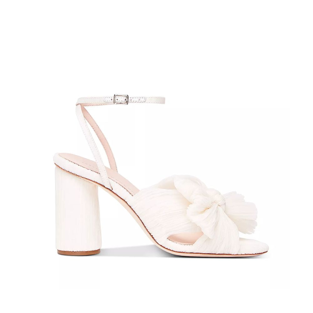 Loeffler Randall Women's Camellia Knotted Sandal White Size 9