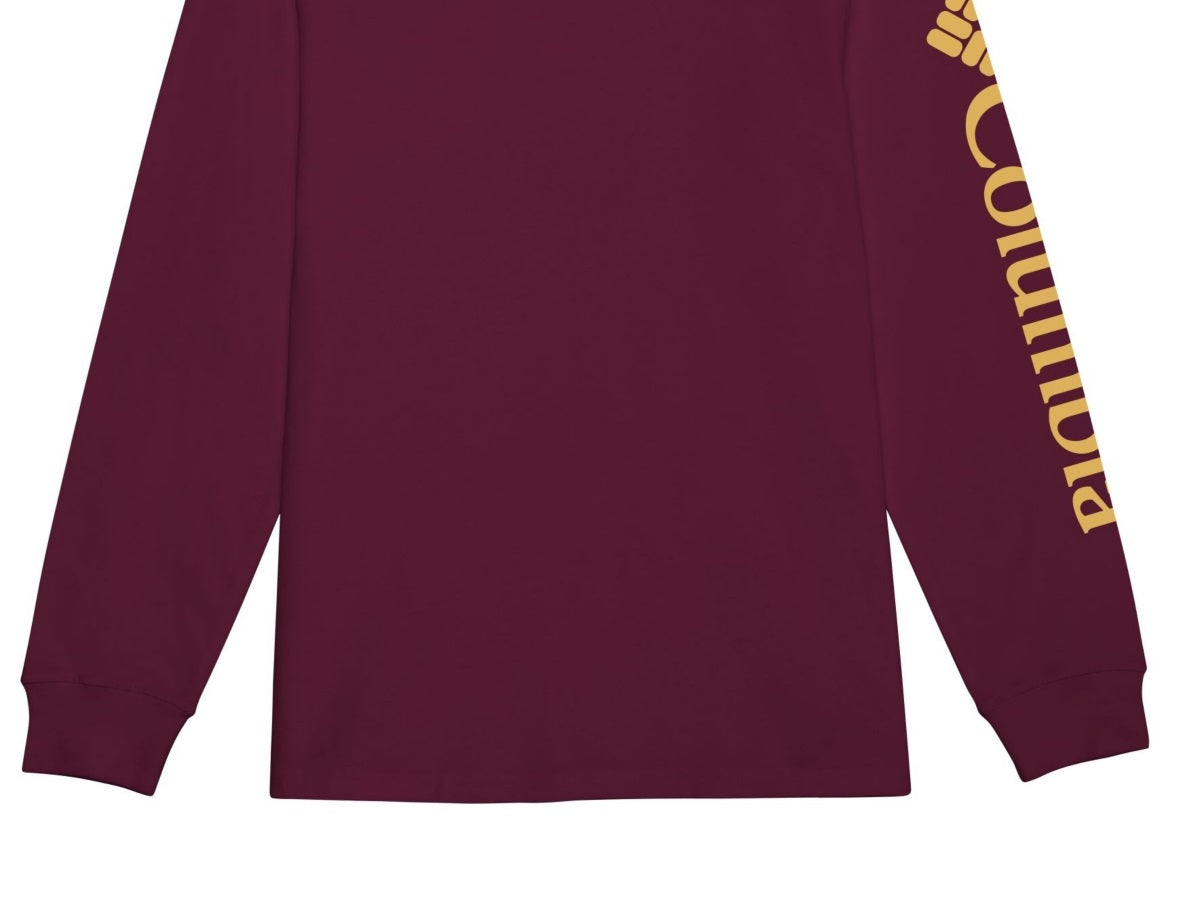 Columbia Men's Fundamentals Graphic Long Sleeve T-Shirt Red Size Medium