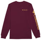 Columbia Men's Fundamentals Graphic Long Sleeve T-Shirt Red Size X-Large