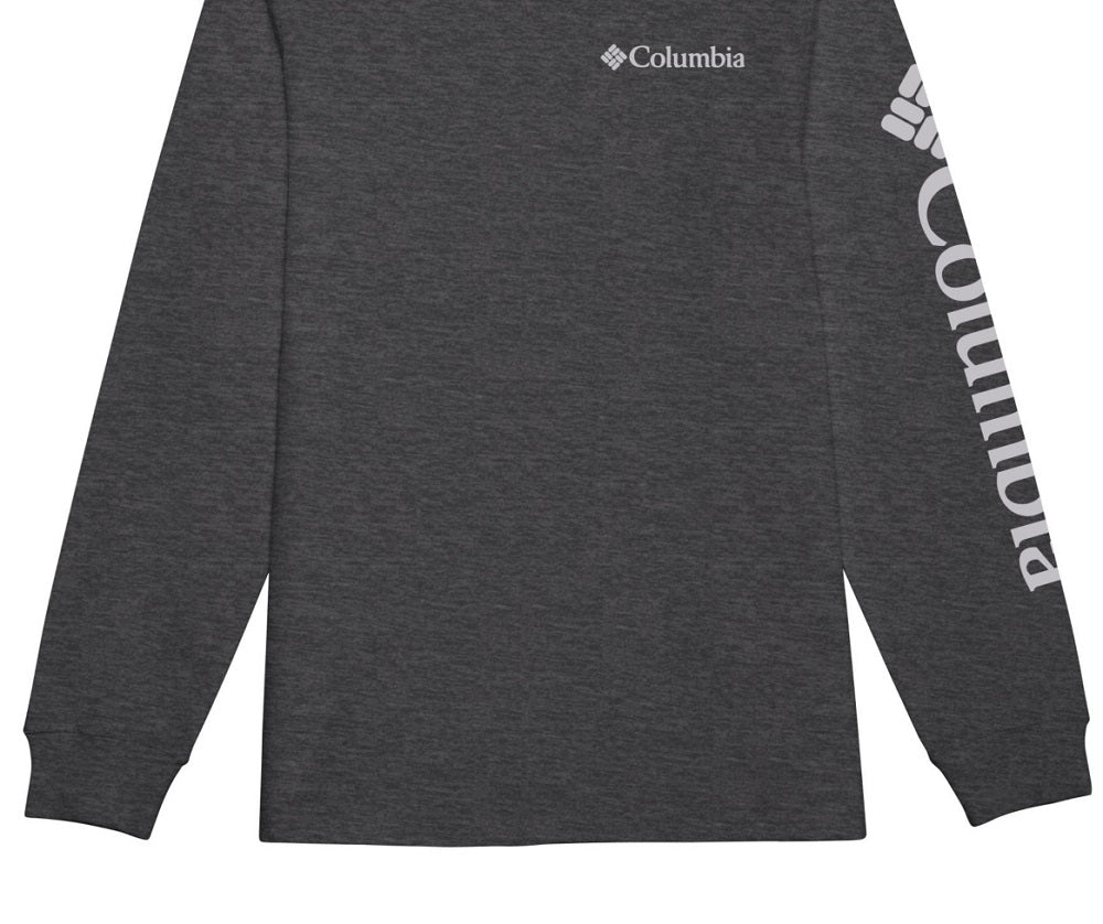 Columbia Men's Graphic Long Sleeve T-Shirt Gray Size X-Large