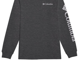 Columbia Men's Graphic Long Sleeve T-Shirt Gray Size X-Large