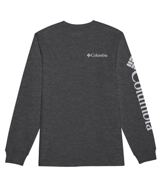 Columbia Men's Graphic Long Sleeve T-Shirt Gray Size X-Large