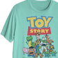 Toy Story Men's Andy's Gang Cotton Short Sleeve Graphic T-Shirt Green Size Large