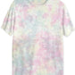 Coca-Cola Men's Uv Cotton Tie Dye Casual Shirt Pink Size X-Large