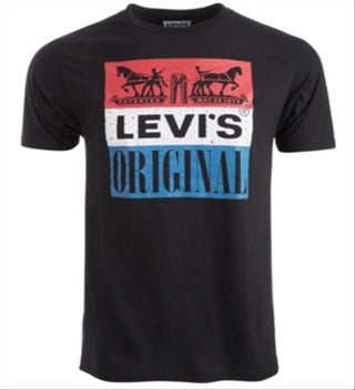 Levi's Men's Speckle Logo Graphic T-Shirt Black Size XX-Large