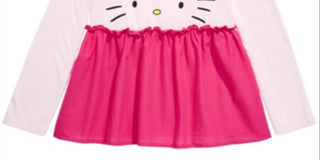 Hello Kitty Little Gir'ls Peplum Top Red Size 4