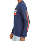 Levi's Men's Sportswear Logo Graphic Shirt Blue Size Large