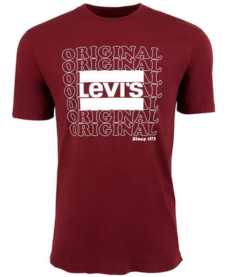 Levi's Men's Original Logo Graphic T-Shirt Red Size Large
