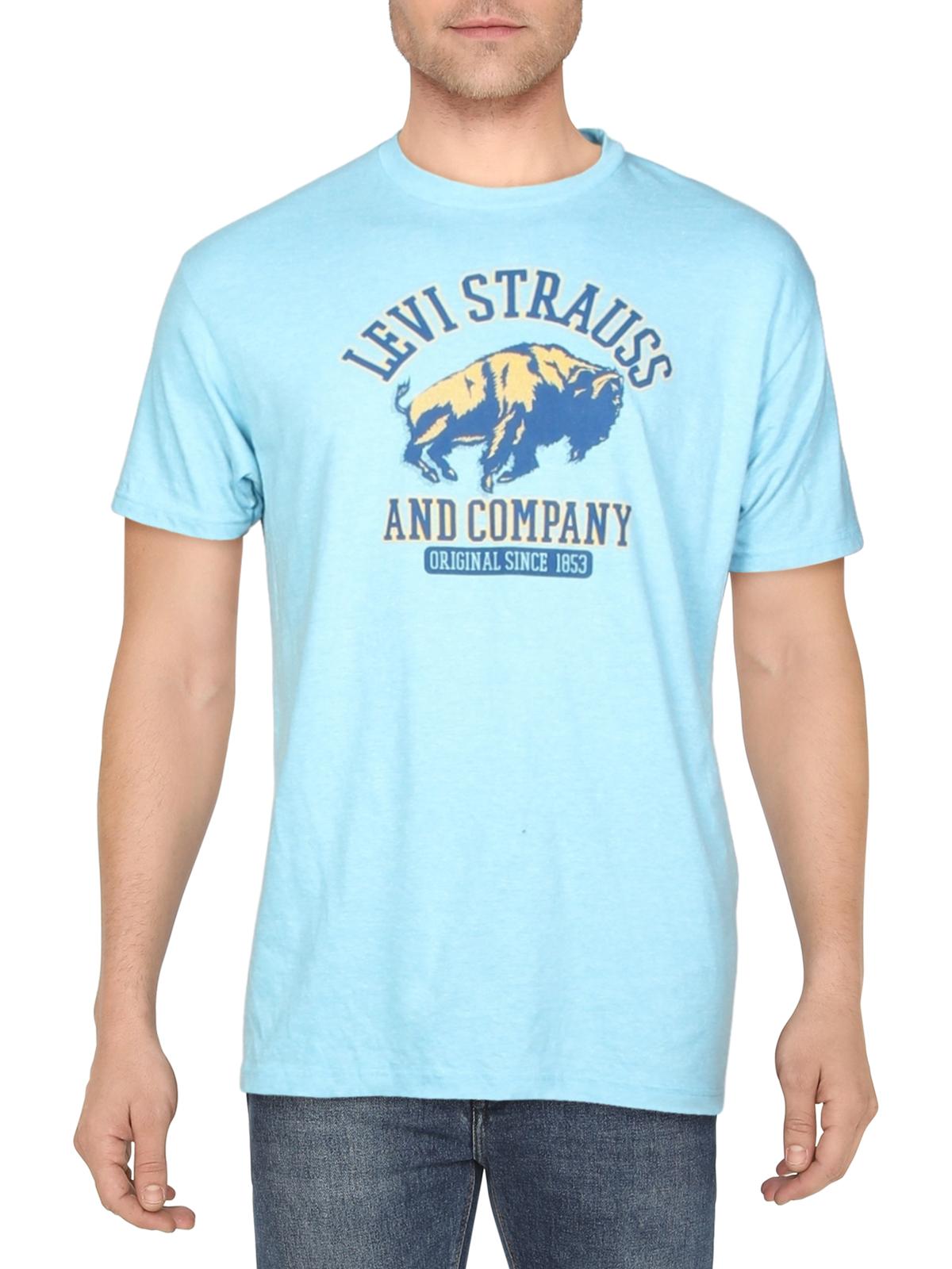 Levi's Men's Buffalo Graphic T-Shirt Blue Size X-Large