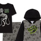 Jem Little Boy's 3 Pc Dino Hunter Hoodie T-Shirt & Joggers Set Gray Size 5