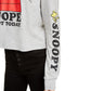 Peanuts Junior's Snoopy Graphic Hoodie Gray Size X-Small