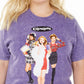 True Vintage Women's Cotton Clueless Graphic T-Shirt Purple Size 2X