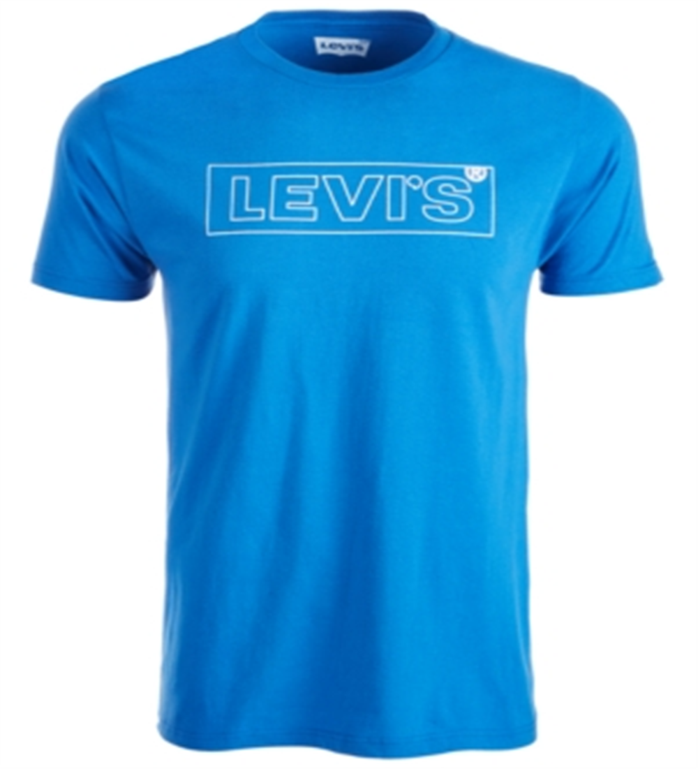 Levi's Men's Boxtab Cotton Logo T-Shirt Blue Size XX-Large