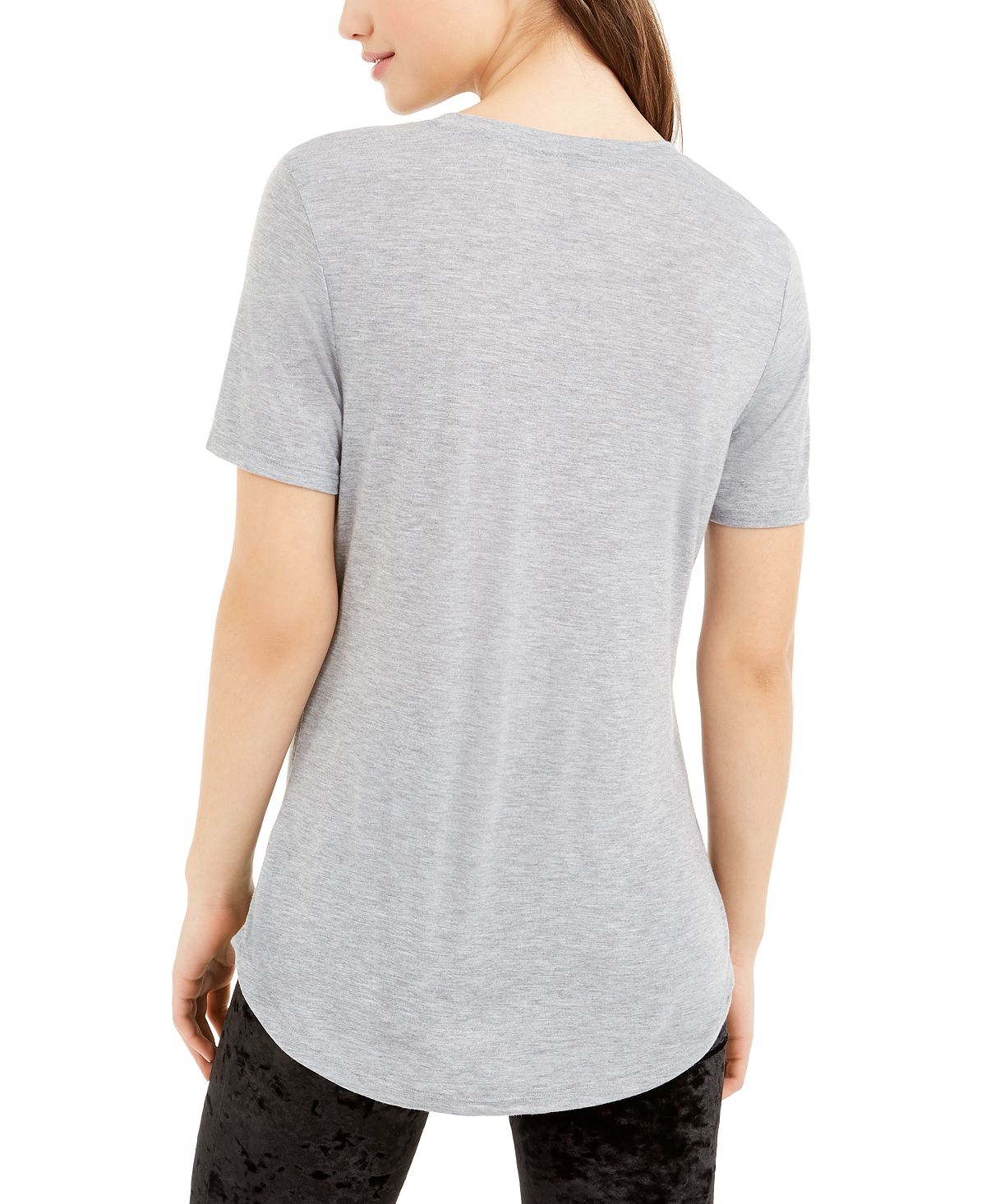 Love Tribe Junior's Spill the Tea Graphic T-Shirt Gray Size X-Large