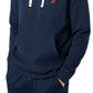 Nautica Men's J Class Logo Fleece Hoodie Blue Size Large